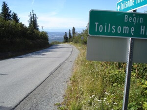Mellow section of Toilsome Drive - Hike Anchorage, Alaska